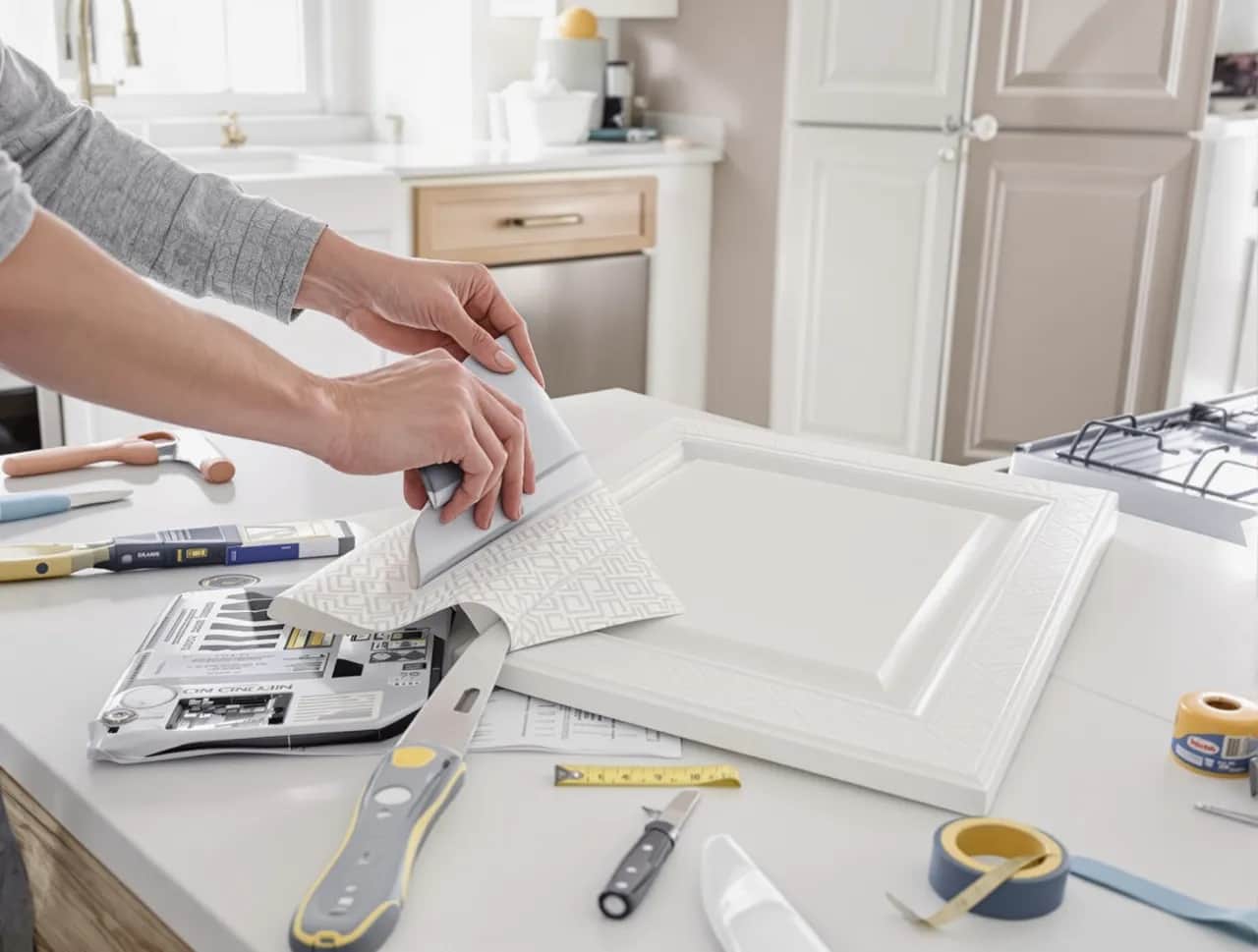 Oklejanie mebli kuchennych z rowkami: Sekret trwałej metamorfozy